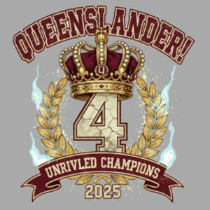Queenslander 'Unrivaled Champions' Unisex T-Shirt Design